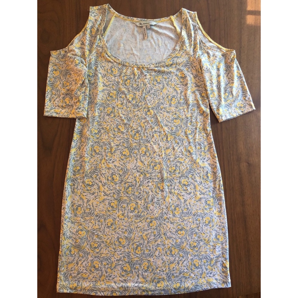 BCBG cold-shoulder mini dress